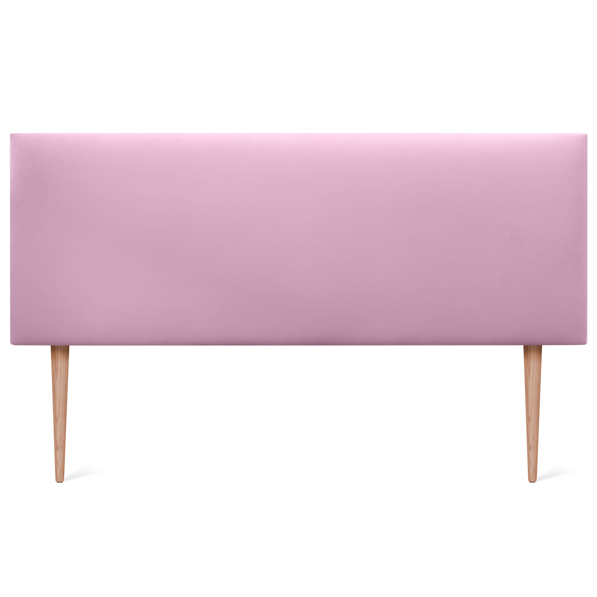 DHOME Cabecero de Polipiel Liso y con Patas cabeceros Cabezal tapizado Cama (Polipiel Rosa, 145cm (Camas 120/135/140)) - 3