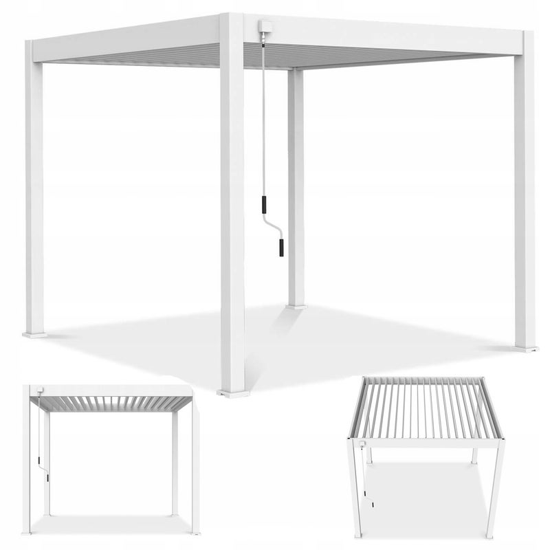 Pergola Tarasowa Zadaszenie Na Taras Elegance 3x3 White Biała Gutroof 1 szt