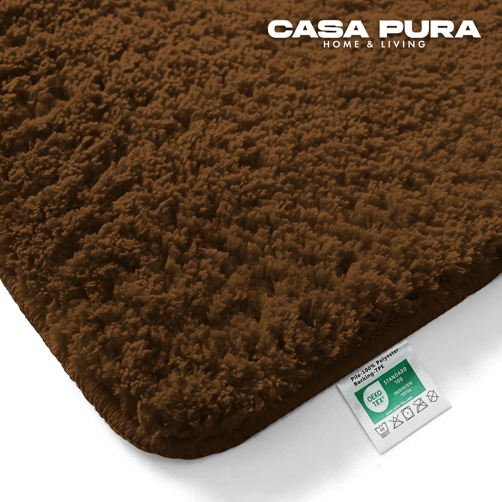 Tappetino da bagno in cotone CUBO 50x80cm Terracotta Spirella