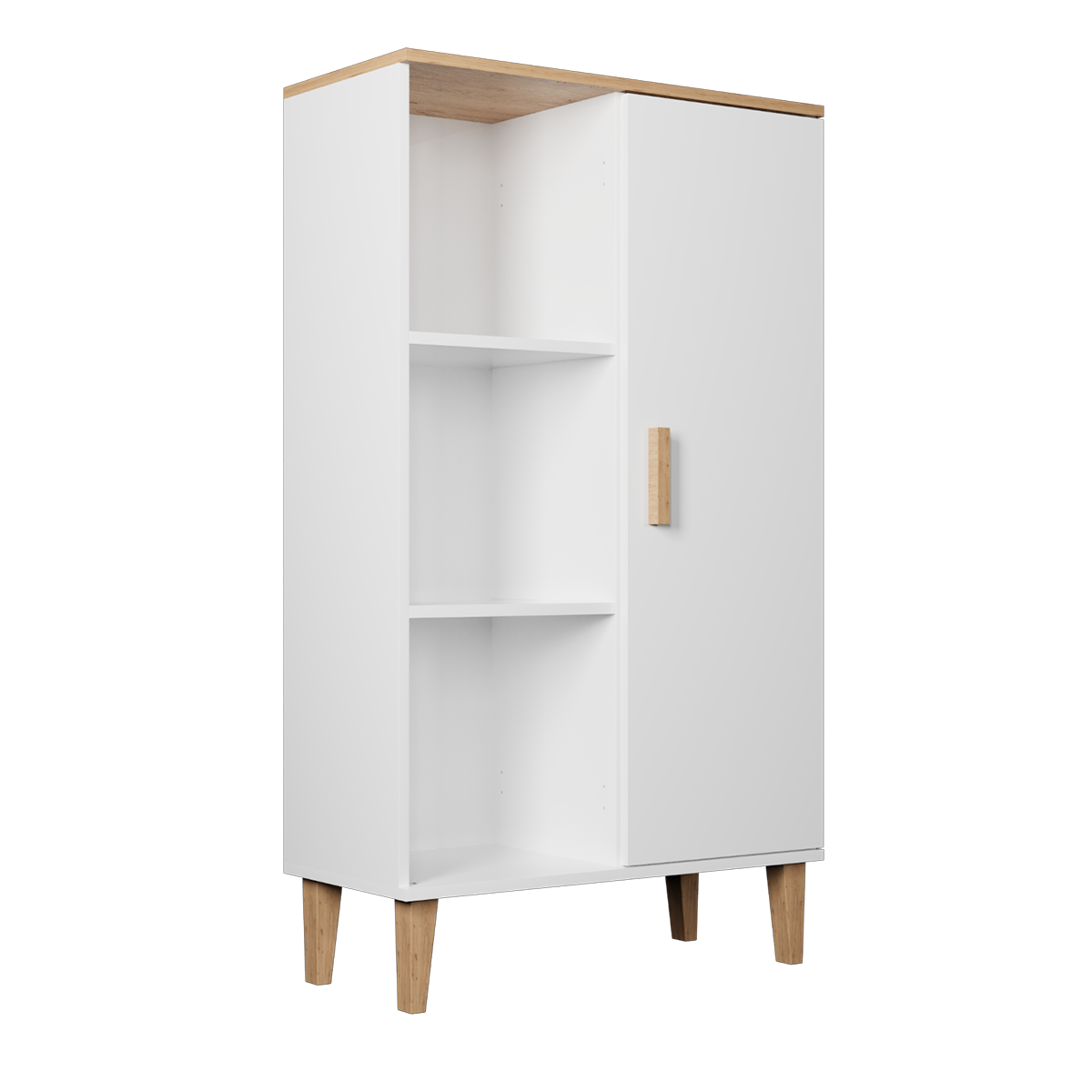 Regał DENVER biały/hikora