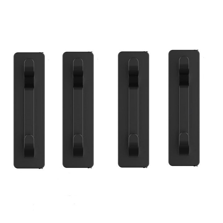 Set di 4 Ganci Adesivi da Parete, Porta Asciugamani da Bagno, Gancio da Cucina per Strofinacci, Installazione Senza Foratura, Impermeabile, Argento | Leroy Merlin