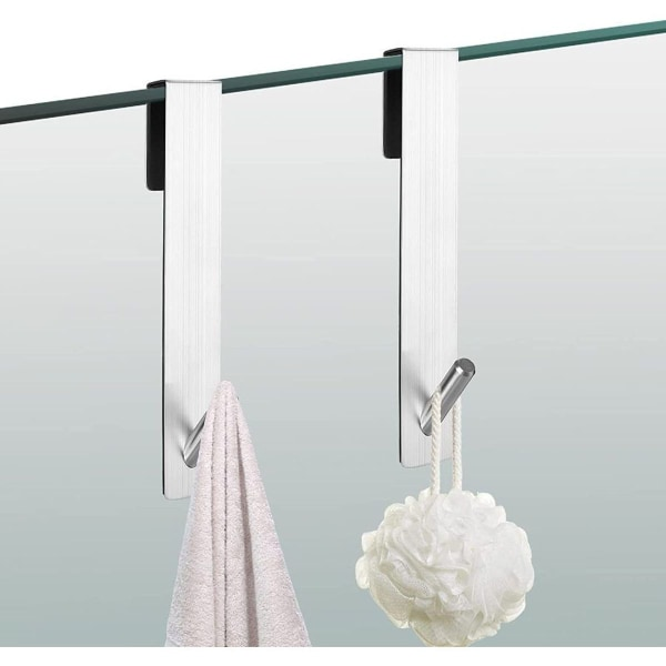 Zestaw 4 haczyków samoprzylepnych ze stali nierdzewnej wodoodpornych