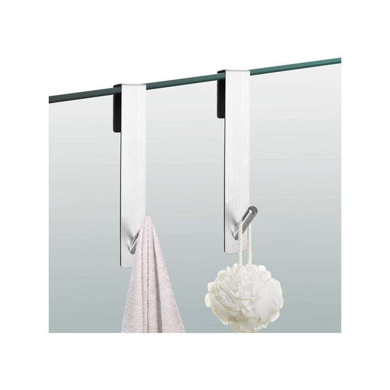 Zestaw 4 haczyków samoprzylepnych ze stali nierdzewnej wodoodpornych