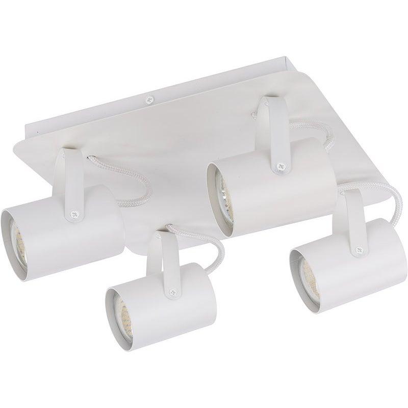 Reflektor sufitowy spot natynkowy Kamera kwadratowy biały 4xGU10x25W wym: 14 x 28 x 28 cm metal SIGMA