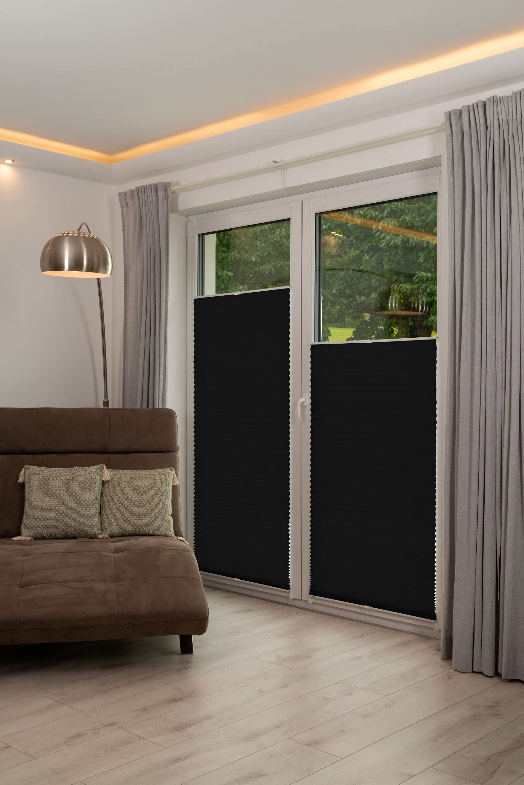 K-home Tenda Plissettata Adesiva Como – Bianca, 60x210 Cm, Protezione Dalla Luce, Regolabile In Altezza