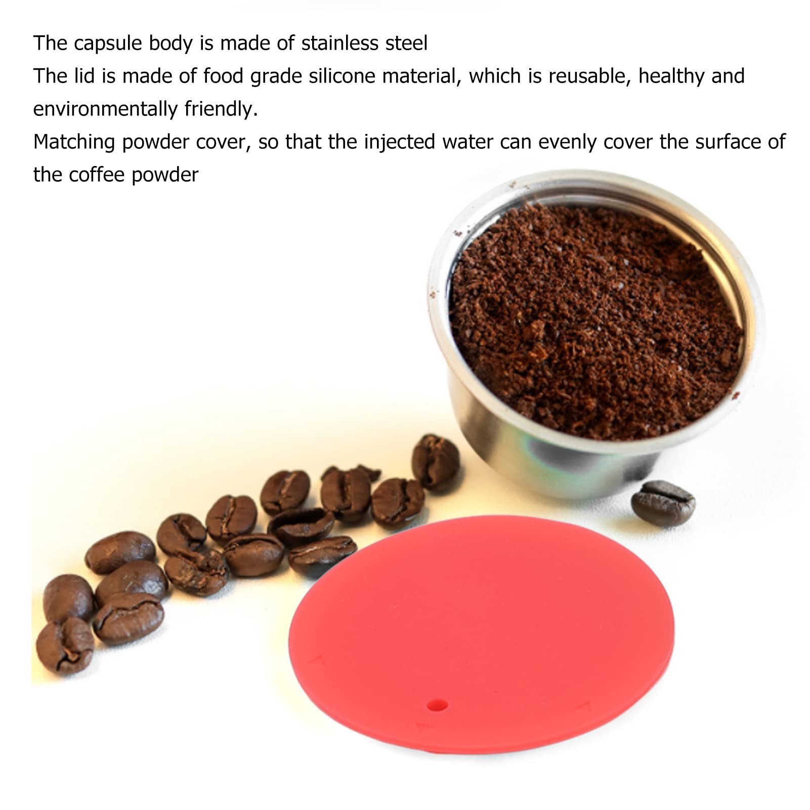 Adattatore per Capsule riutilizzabili per Capsule di caffè ricaricabili Dolce Gusto converti F Genio S Piccolo XS accessori per caffè a macchina  6
