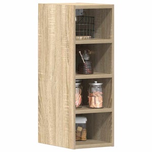 Armoire De Four VidaXL En Chêne Artisanal - 60x46x81.5 Cm - Rangement Cuisine Moderne, Fonctionnel