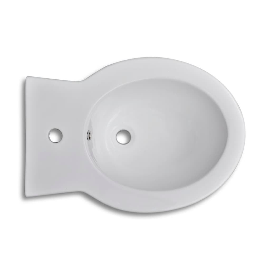 Bidet rond Céramique haute qualité Blanc vidaXL - 4