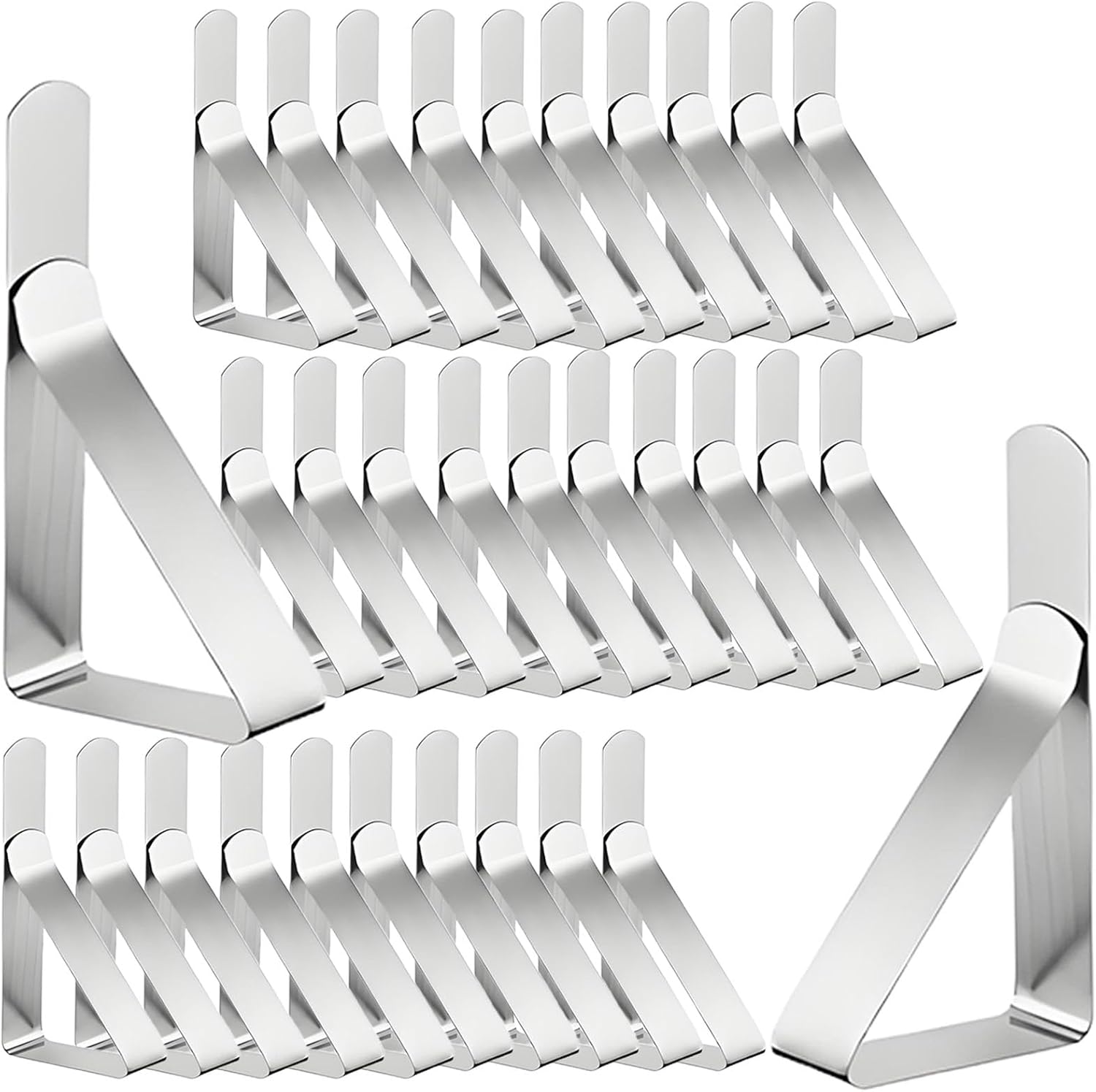 32 Pinces à Nappe Pour Table épaisse - Poids De Nappe Intérieur/extérieur, Fixation Facile, Anti-vent - 11