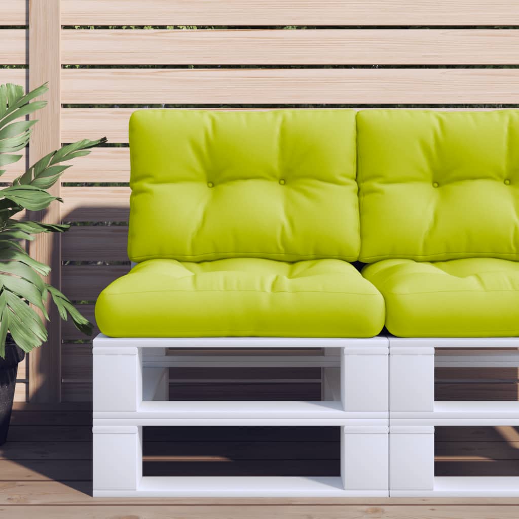 Maison exclusive - cojines para sofá de palets 2 unidades tela verde claro