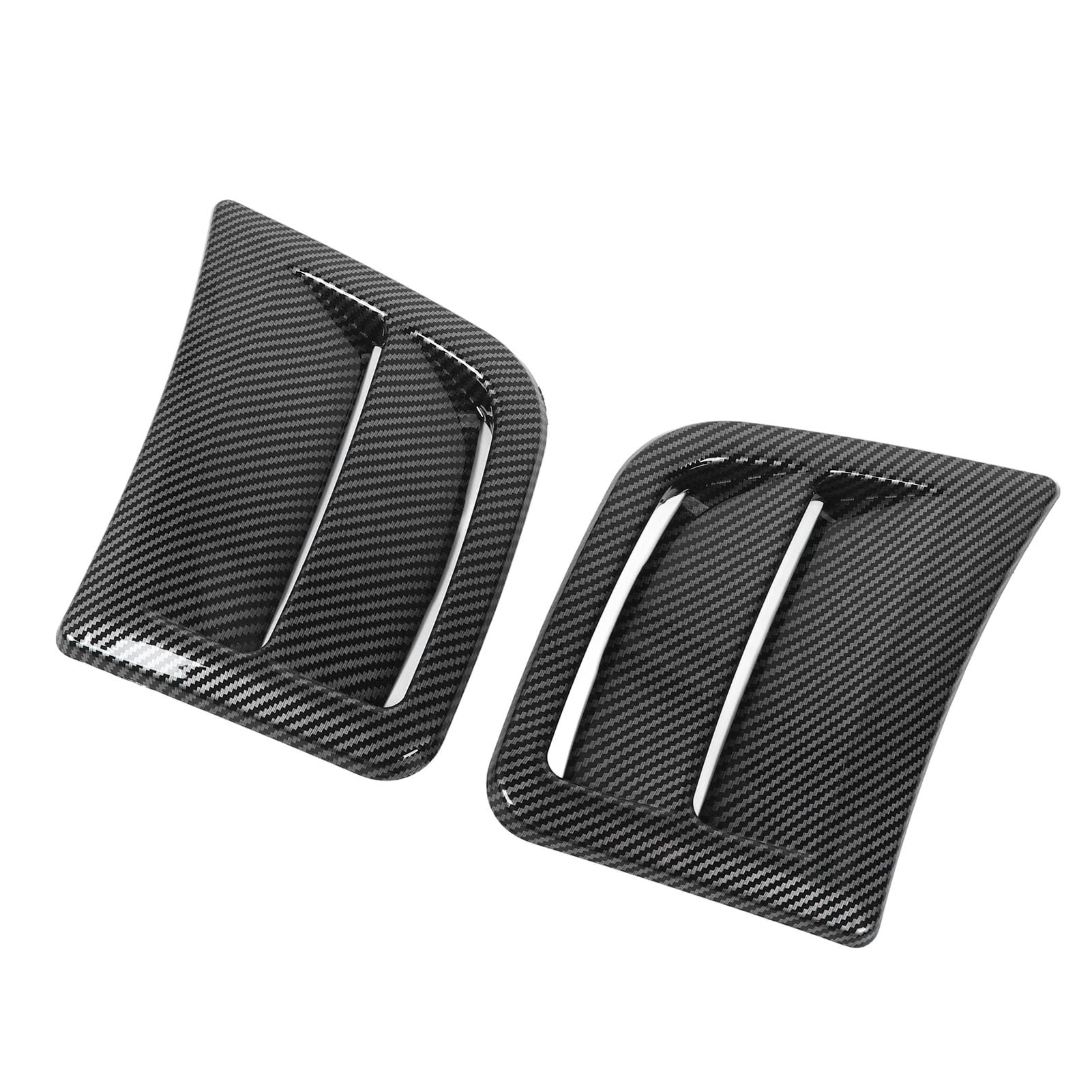 Coppia Coperture Laterali Parafango Auto Per Ford Focus MK2 (2004-2012) - Stile ST/RS - Sfiato Aria, Colore Rosso