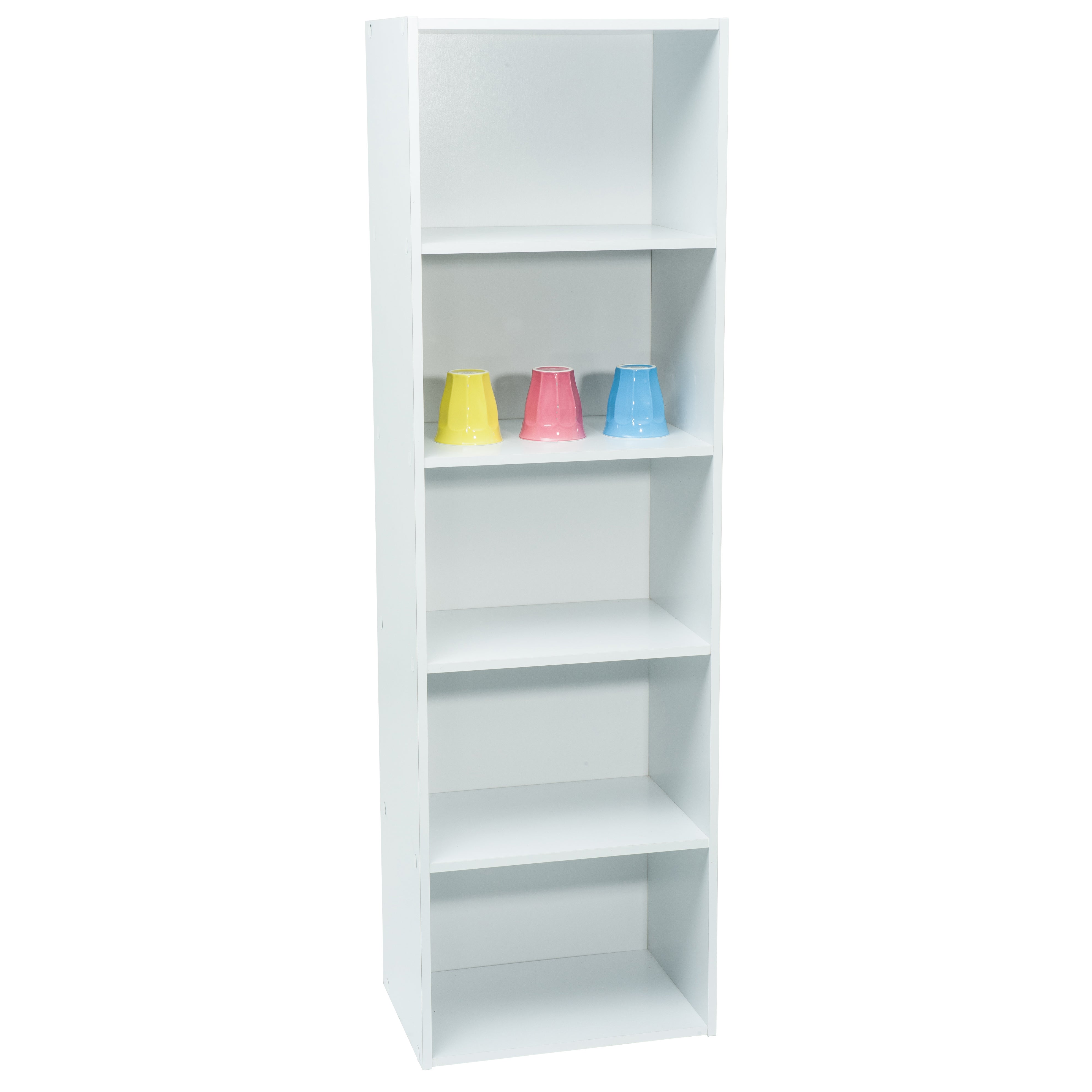Meuble blanc de rangement WERKA PRO 5 niches (133 x 40 x 29 cm) - 4