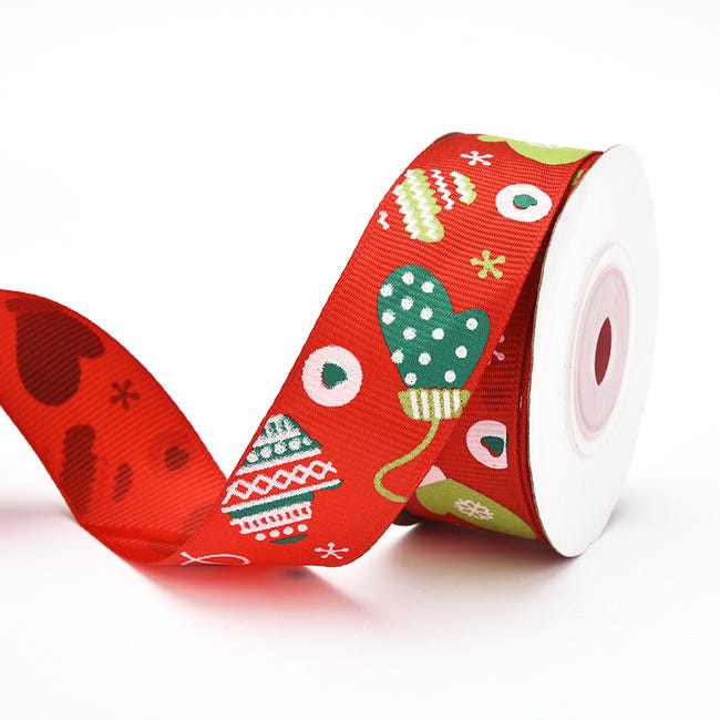 Ruban Rouge Jute 10M X 6 Cm - Décoration Noël Et Emballage Cadeaux Vintage