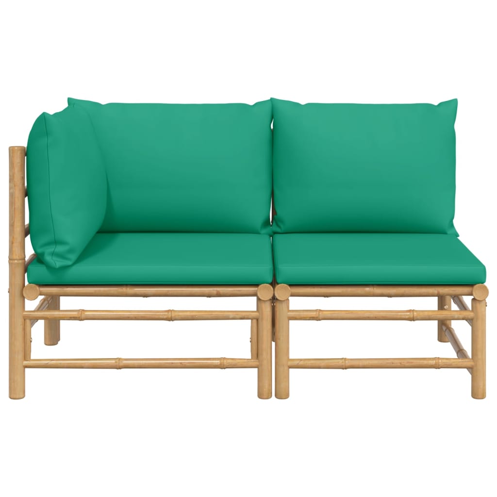 Salon bas de jardin en Polyester Vert 2 personnes - 3