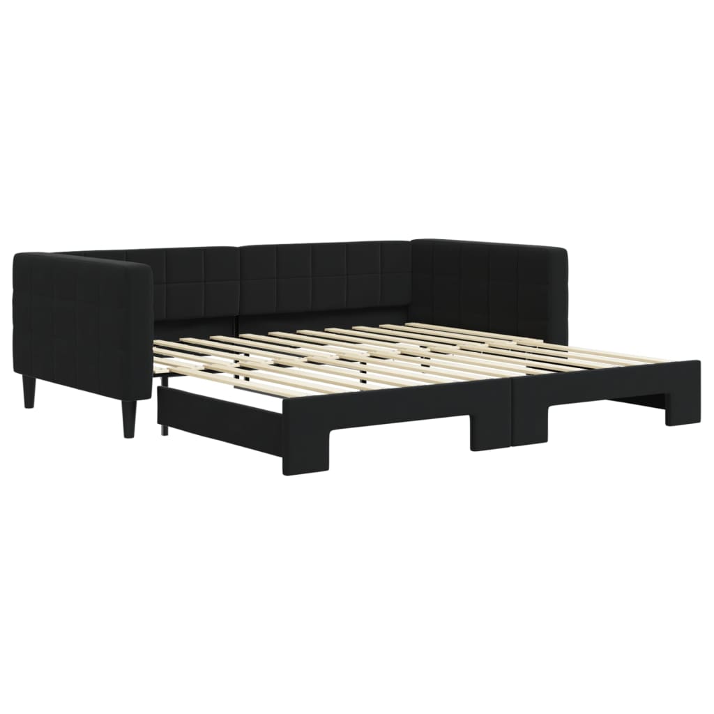 VidaXL Divano Letto a 2 Posti Blu in Velluto | Leroy Merlin VidaXL Divano Letto a 2 Posti Blu in Velluto | Leroy Merlin