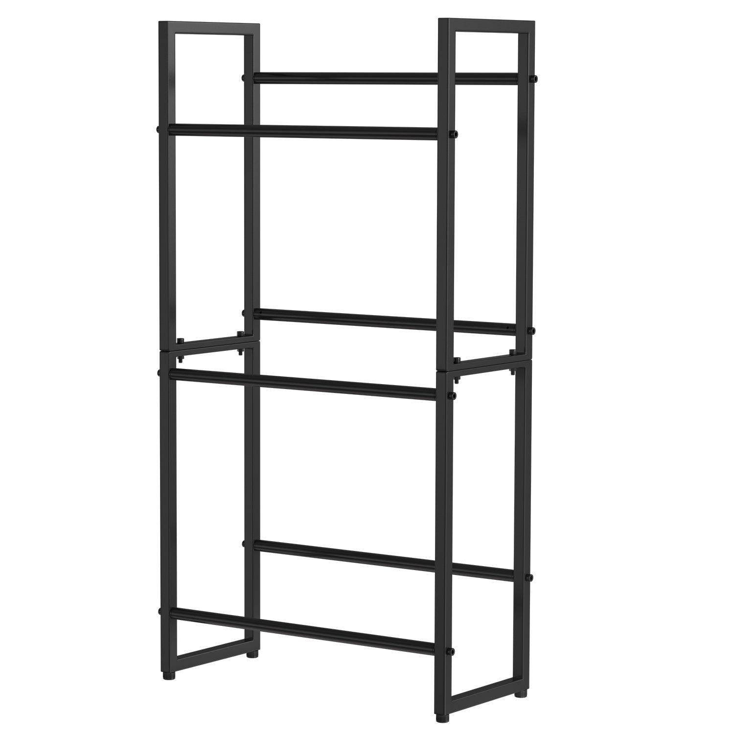 Regał na skrzynki z napojami 71x32x140cm na 6 skrzynek, 3-poziomowy, metal czarny, 1 sztuka