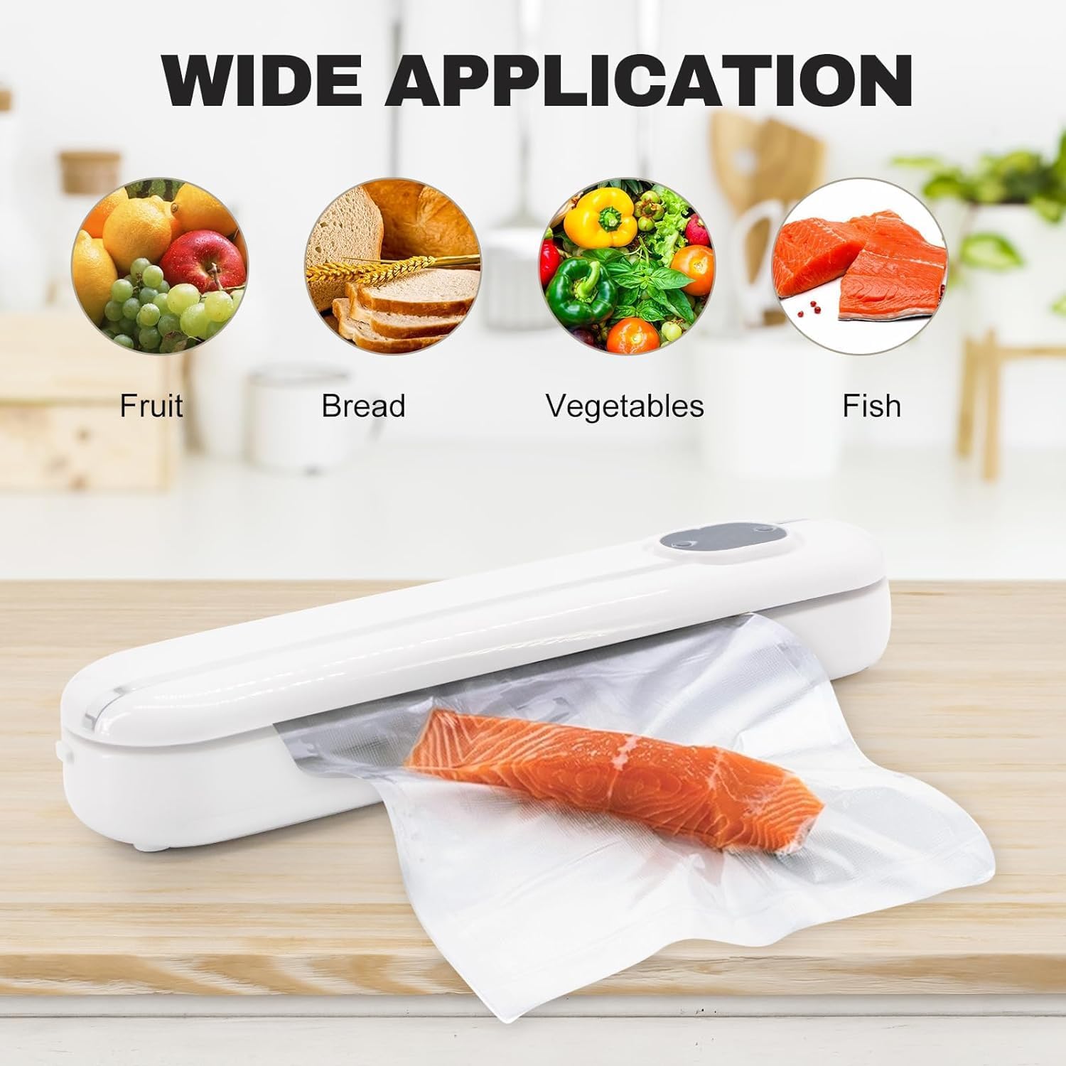 Appareil Sous Vide Machine Sous Vide Alimentaire 5-en-1 65KPA - Sous Videuse Avec Coupeur Et Rangement Sacs Inclus