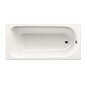 Kaldewei Eurowa Baignoire droite avec pieds 170 x 70 cm en acier émaillé, Blanc alpin (119800010001-SET)