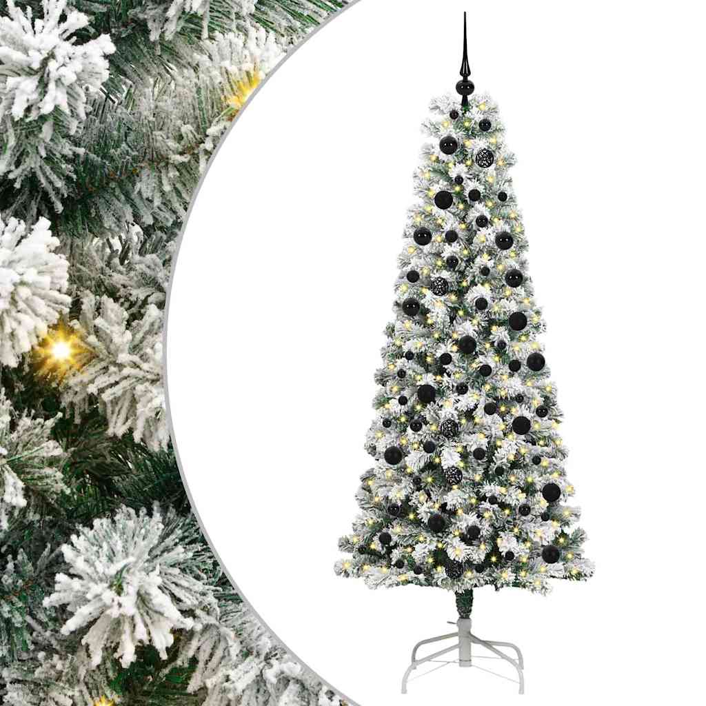 Sztuczna choinka z zawiasami Ze LED Lights 210 cm PVC