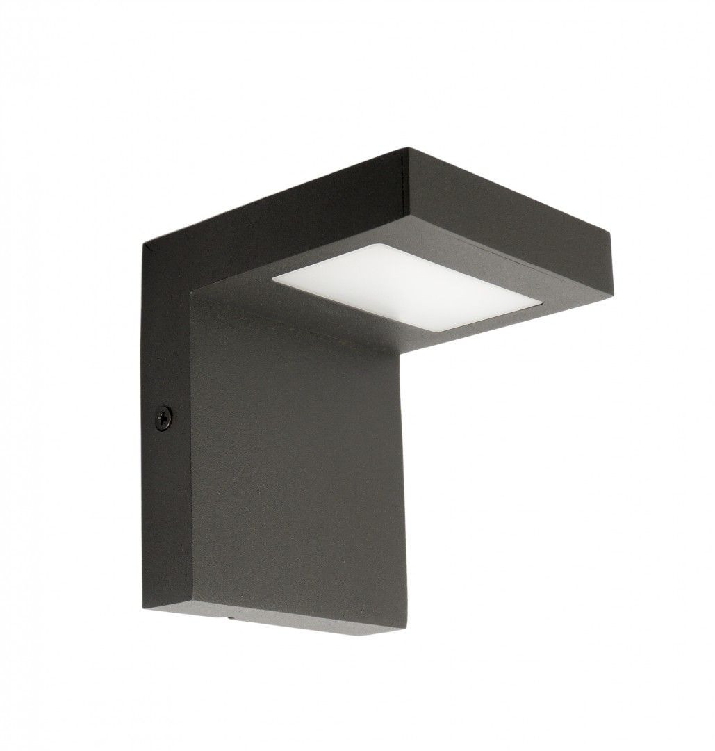 Kinkiet zewnętrzny Karo LED 10W Neutralna biel 720lm ciemnoszary wym:11,5x10x11cm IP54 SU-MA