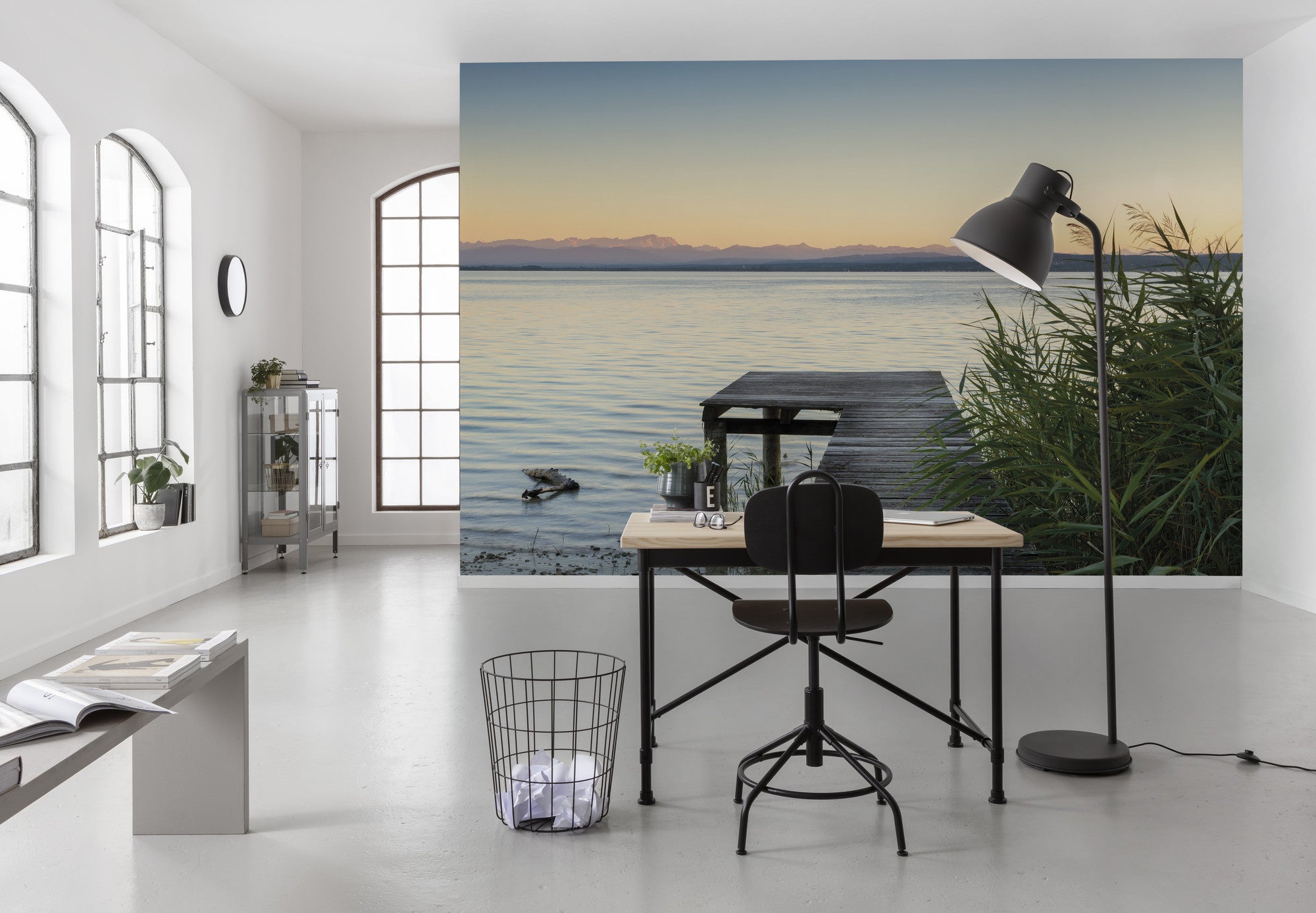 Fototapeta las niebieskim,zielonymIszarym - 450 x 280 cm - SANDERS &amp; SANDERS