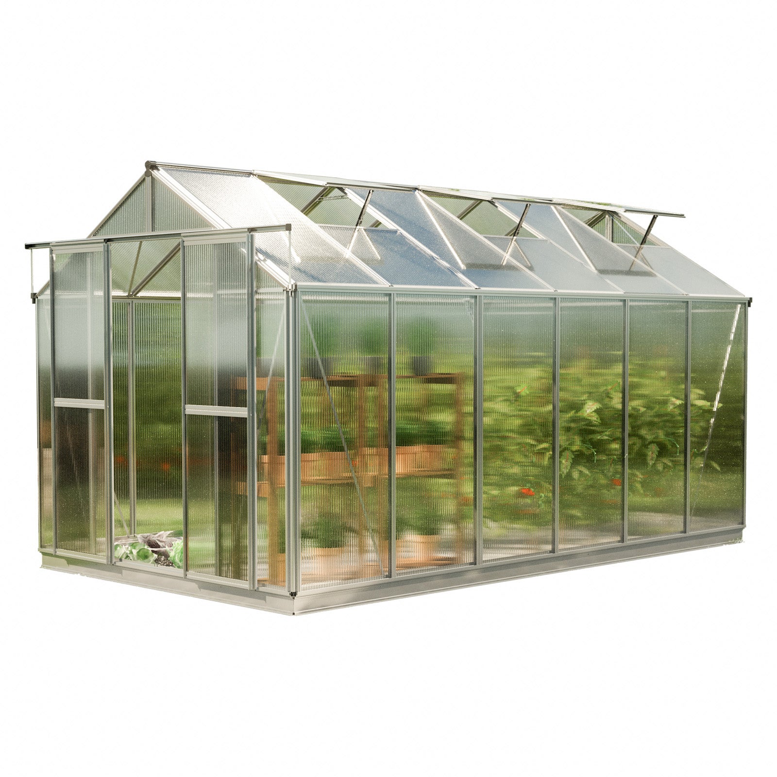 GFP Serra Saphir 6 telaio in alluminio 259 x 384 cm, lastre a doppia ...