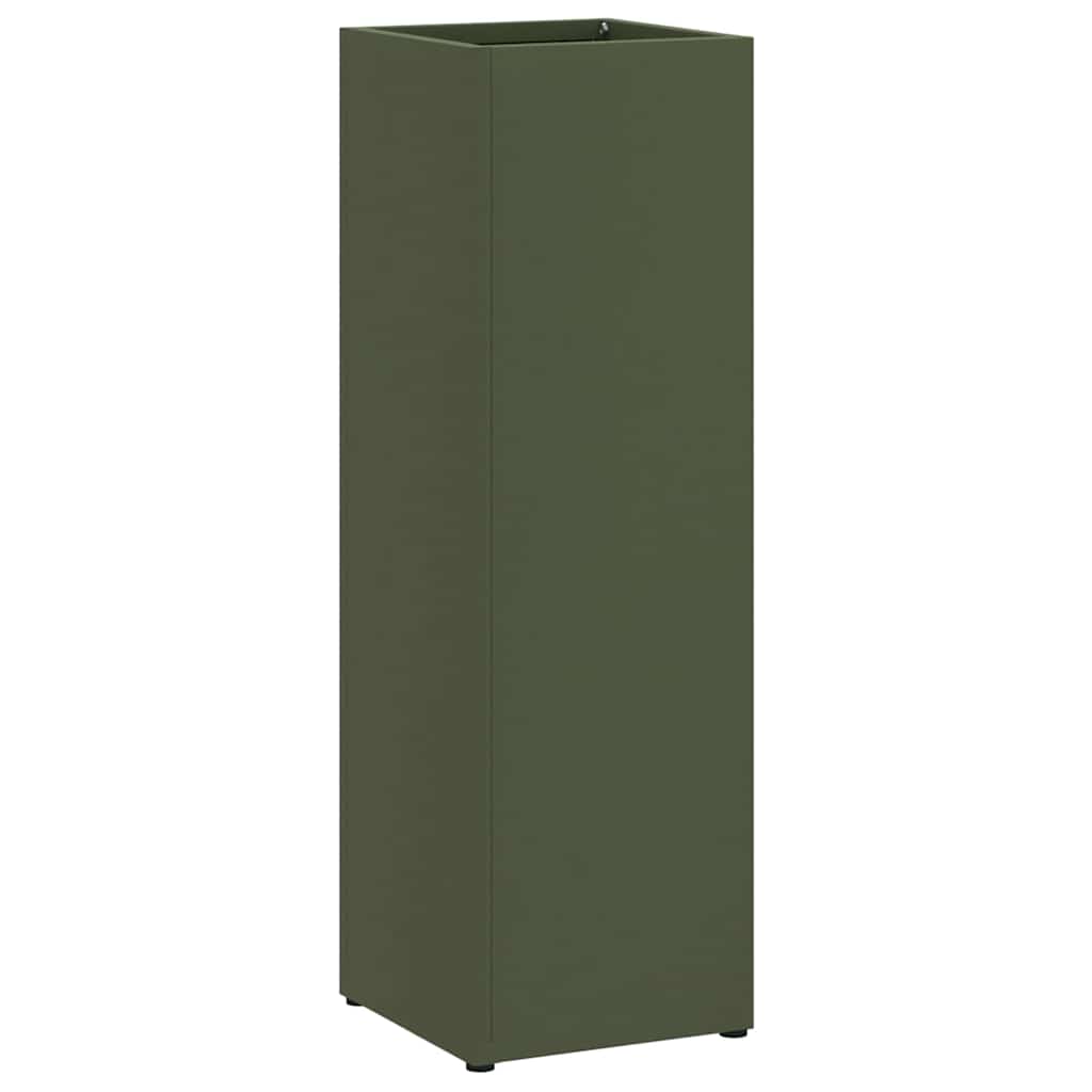 Porte-parapluie olive 15,5 x 15,5 x 49 cm acier - 2