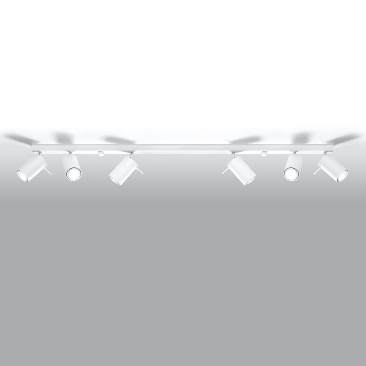 Plafon BRIIX 6L biały LED 4000K - 118x6x16cm Sollux