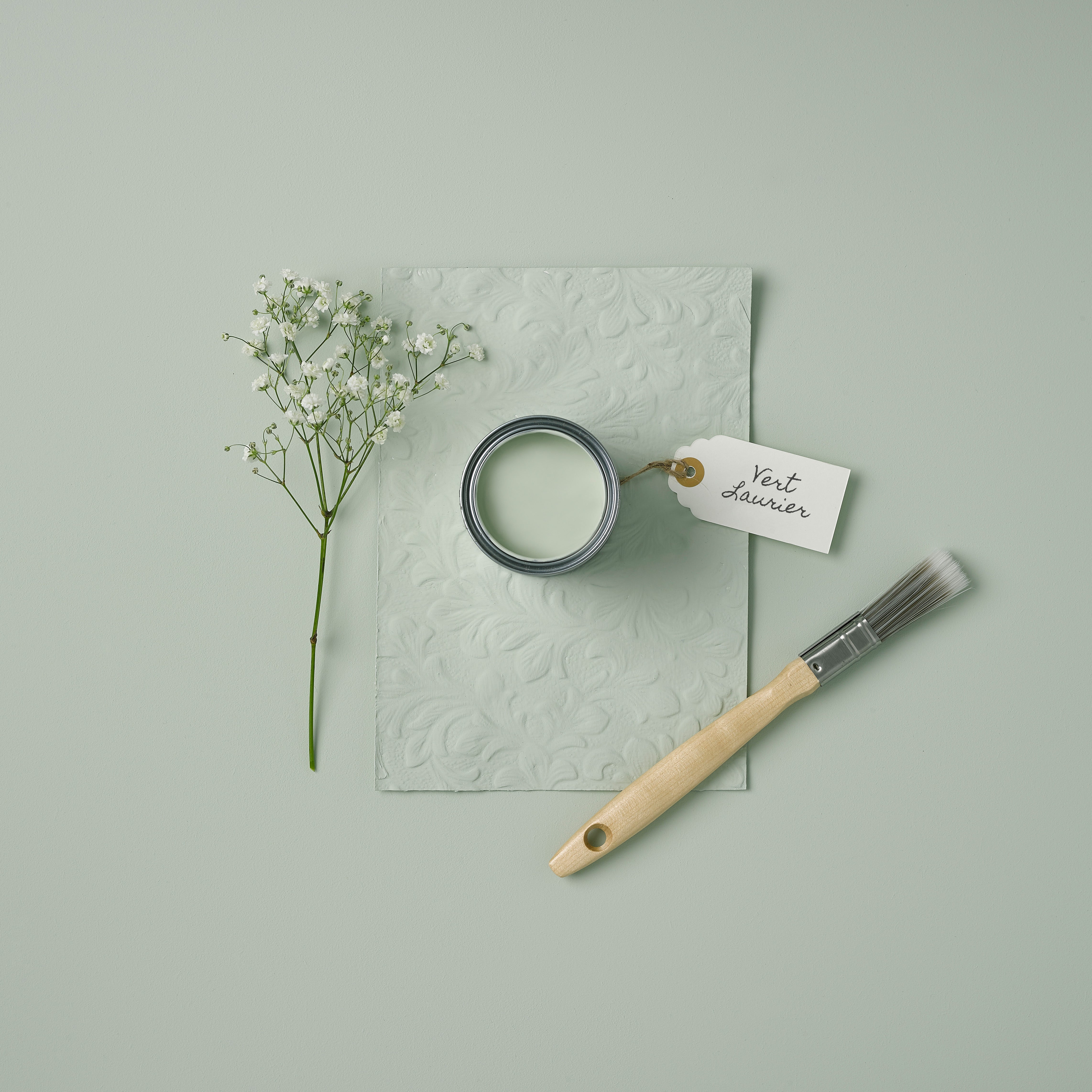 Peinture Verte pour Meubles Chalky Mat Poudré RUST-OLEUM - Vert Laurier 750ml (10,5m² avec un pot) - 4