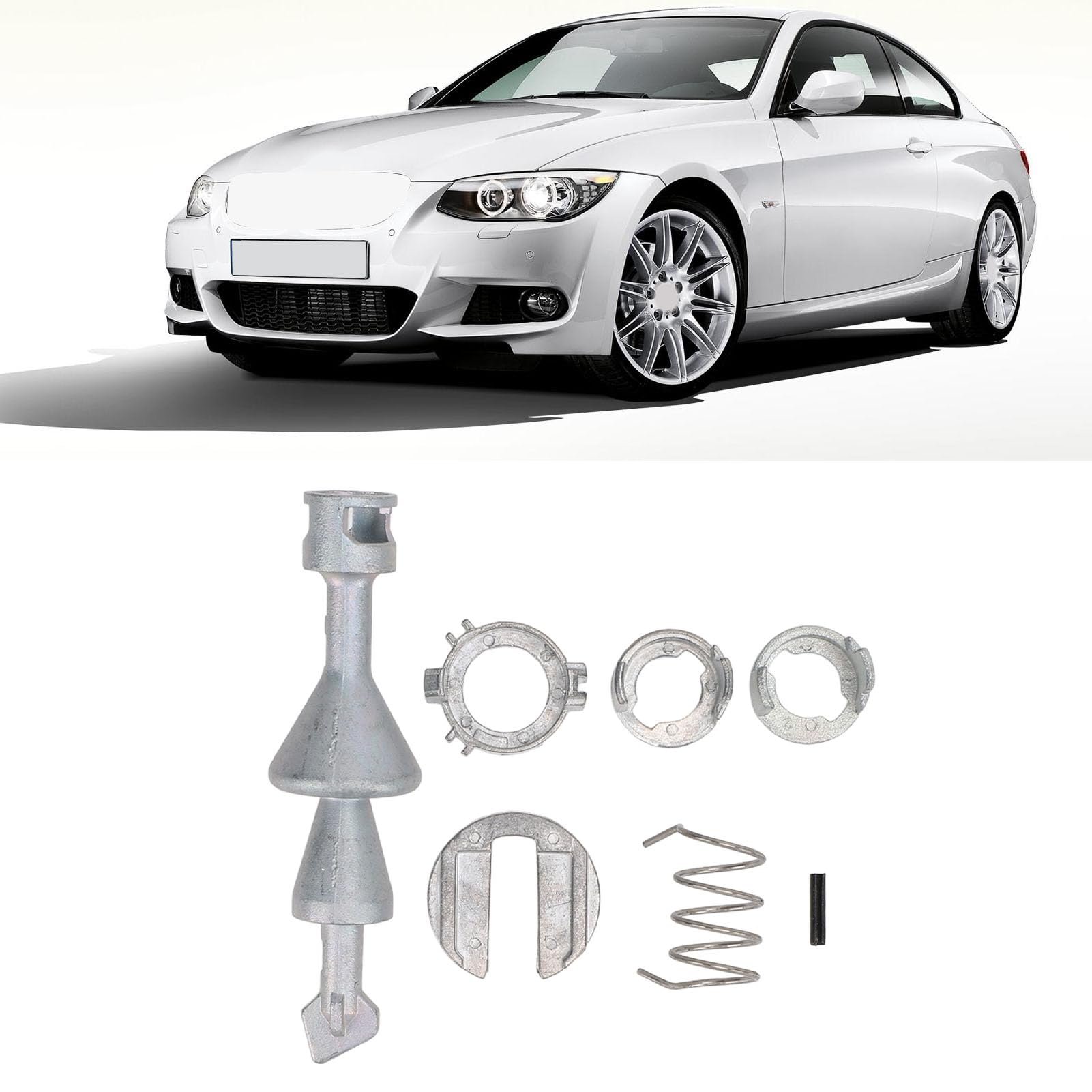 Cilindro Serratura Porta Anteriore Sinistra – Con 2 Chiavi, Sostituzione Per BMW Serie 3 E90/E91/E92/E93 (2006-2013) E 325xi, Codice OEM 51217162427