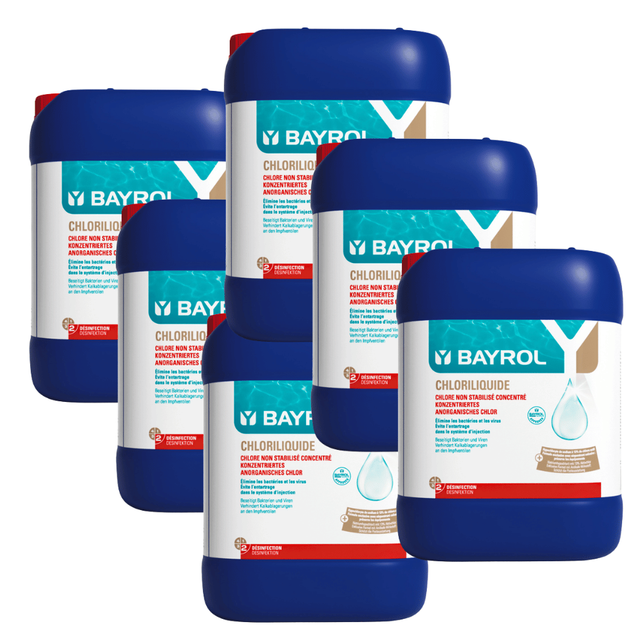 Pack de 6 Chloriliquide 20 L Bayrol