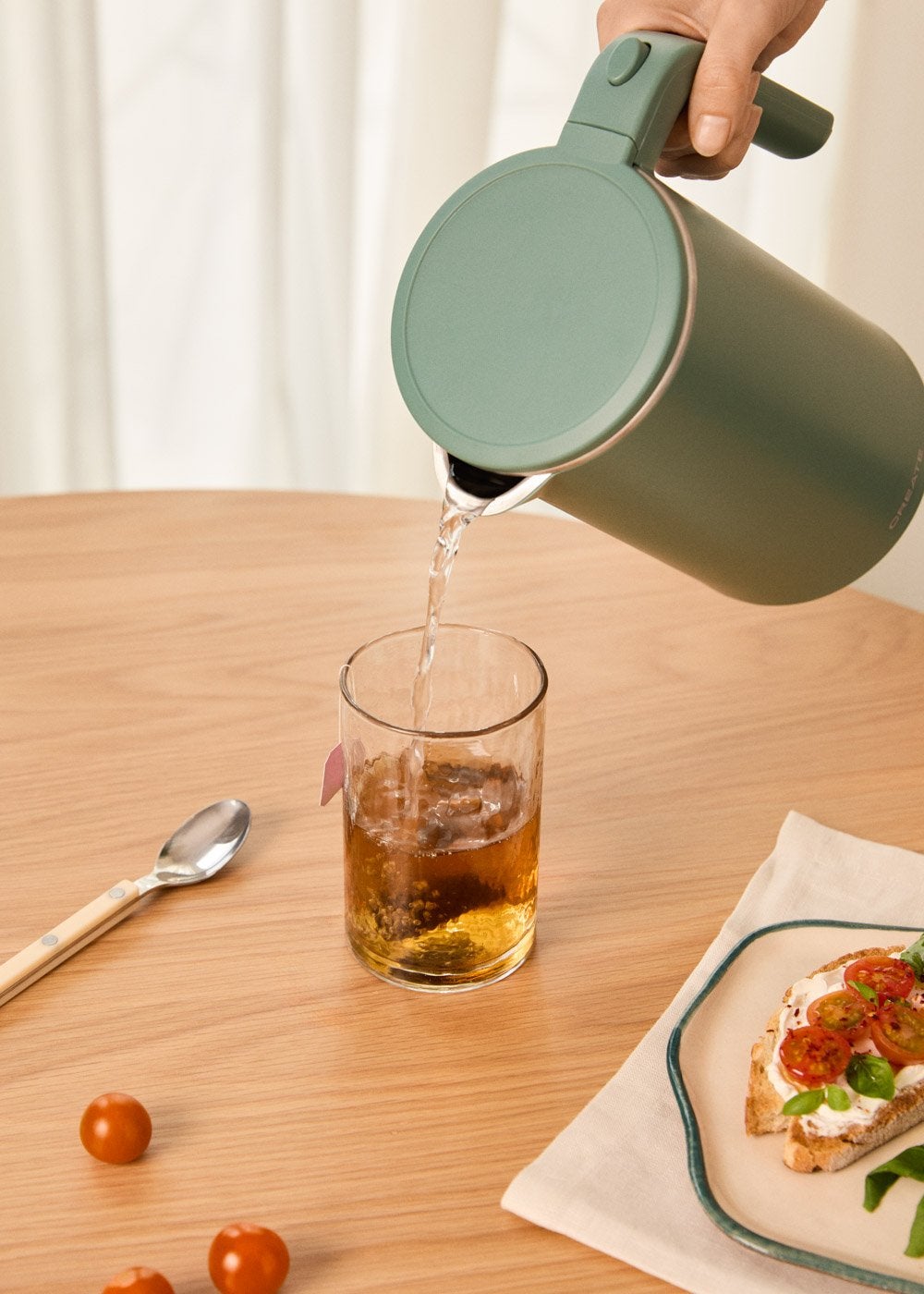 CREATE - KETTLE STUDIO PRO - Bouilloire électrique 1L avec contrôle de température - Sauge - 5