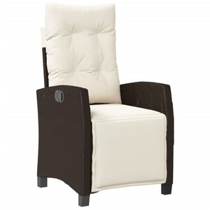 Set 2 Sedie Reclinabili Da Giardino Grigio Chiaro Con Poggiapiedi - Poltrone Esterne In Rattan - Foto 9