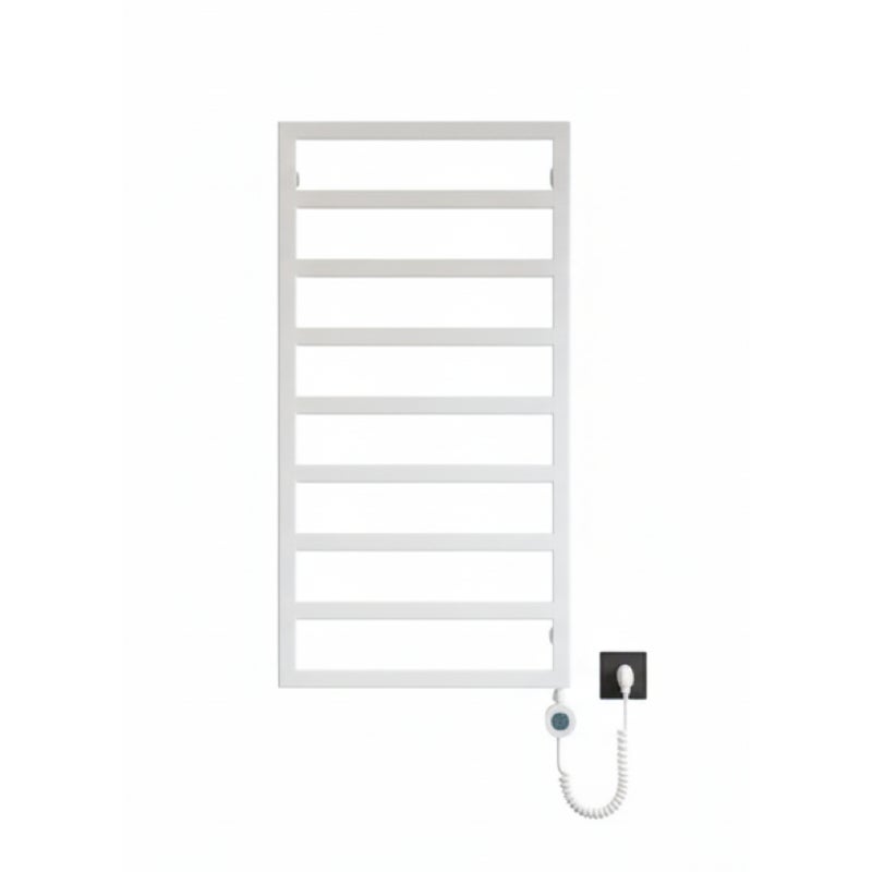 Grzejnik łazienkowy elekryczny Atria Elektro 87x50 cm biały grzałka 200W LUXRAD