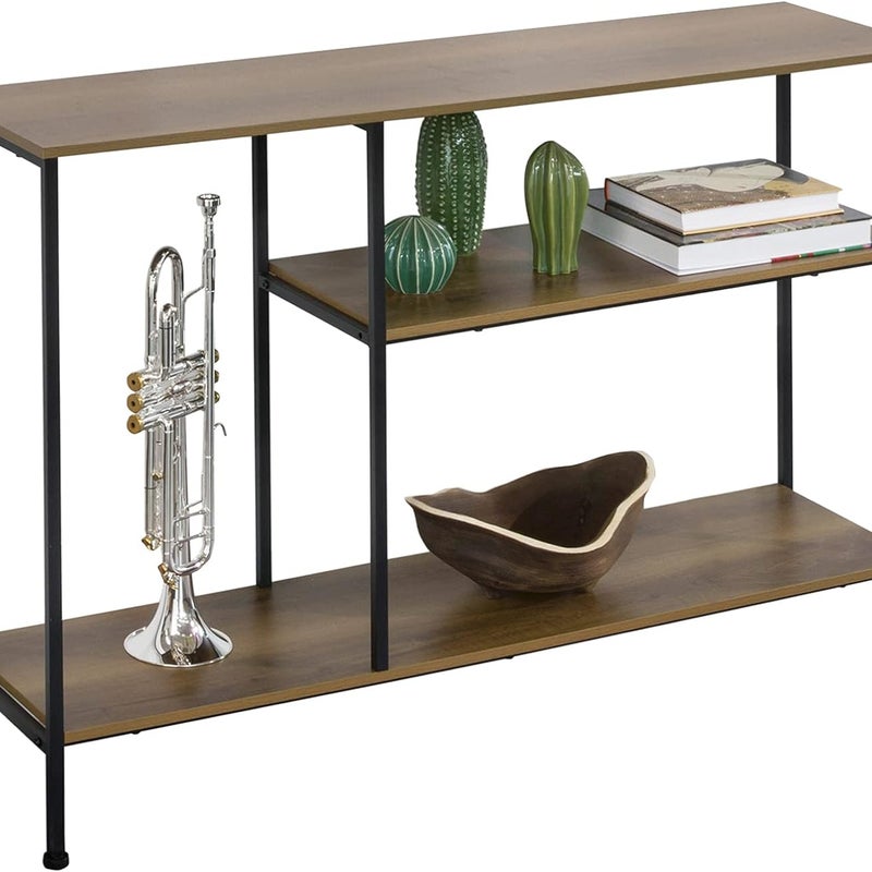 SoBuy Stolik boczny stół konsolowy Półka Loftowa Regał Salon FSB35-PF