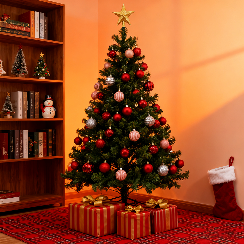 Juego de 44 adornos para árbol de Navidad, Juego de bolas navideñas irrompibles, Colgantes navideños, Adornos navideños, Regalos navideños - 7