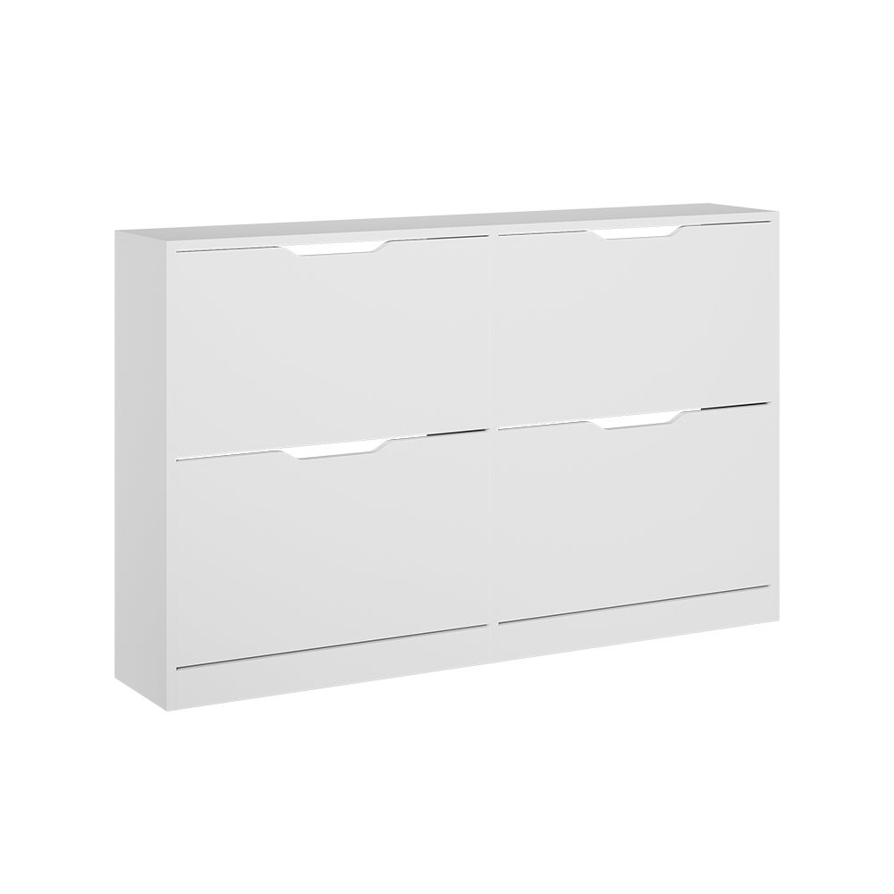Vicco Wózek na buty Luca, Biały, 116.6 x 72.5 cm z 4 przegrodami
