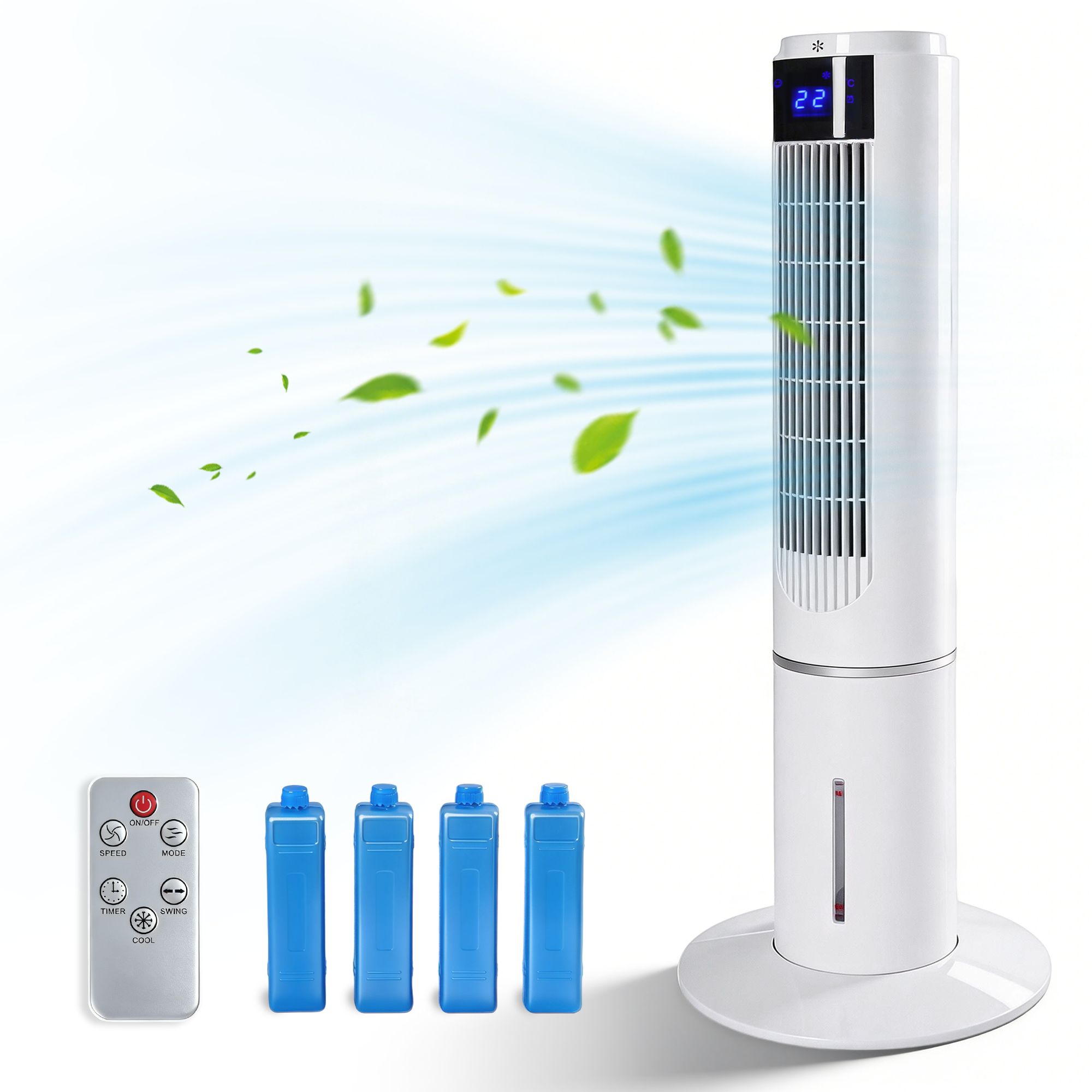 ZMH Ventilateur colonne rafraîchissant 3 modes 3 vitesses de — free download