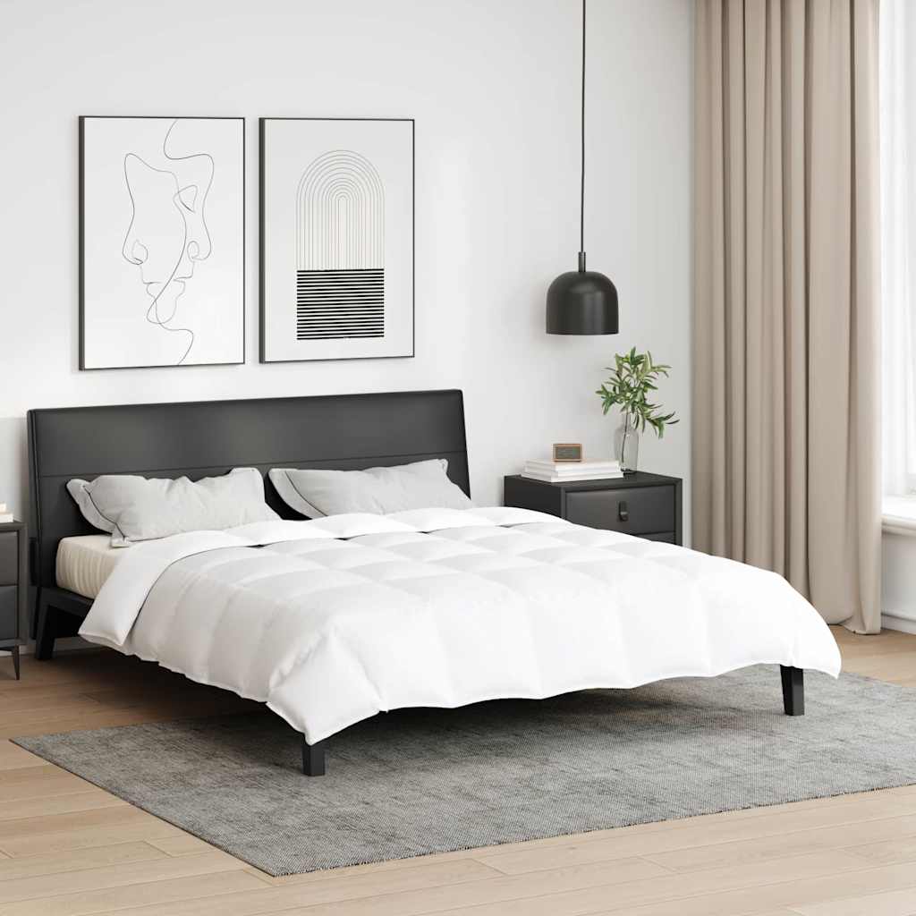 Letni Kołdra Biały 260 x 220 cm Pióra vidaXL