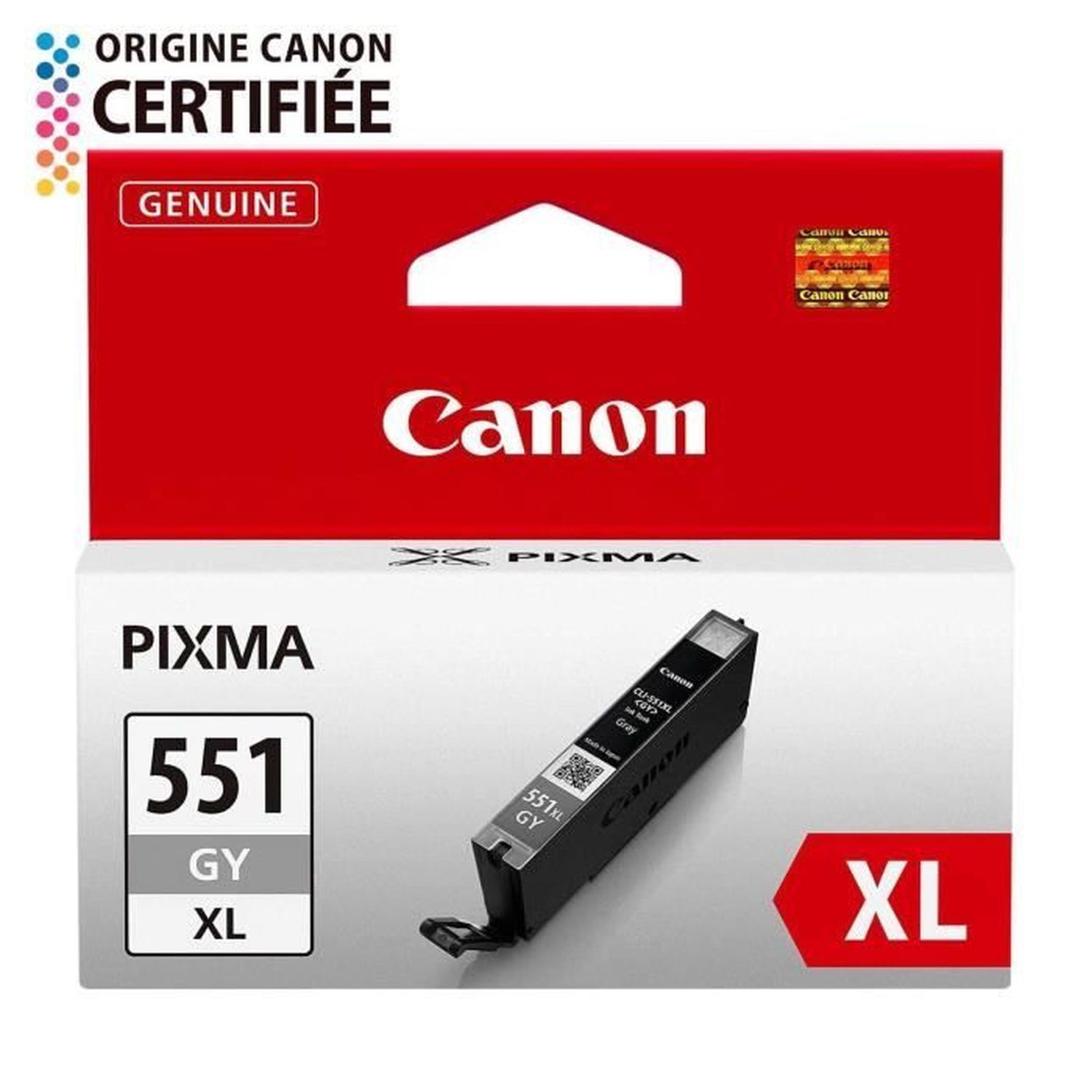 Cartouche jet d'encre Canon CLI 551XL Gris