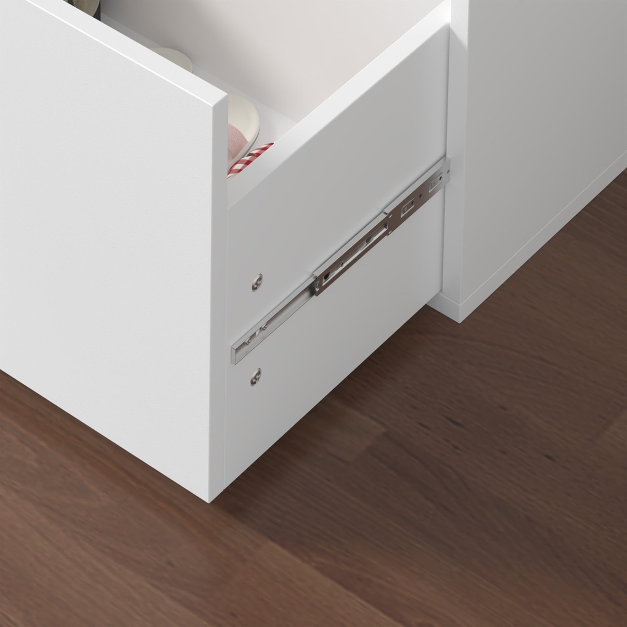 Banc à chaussures Degerfors 80 x 39 x 45 cm blanc [en.casa] - 7