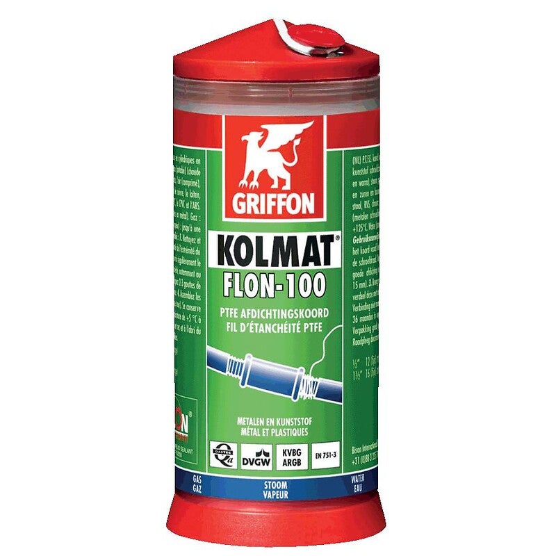 Fil d'étanchéité raccords filetés KOLMAT FLON 100-175ml - 4