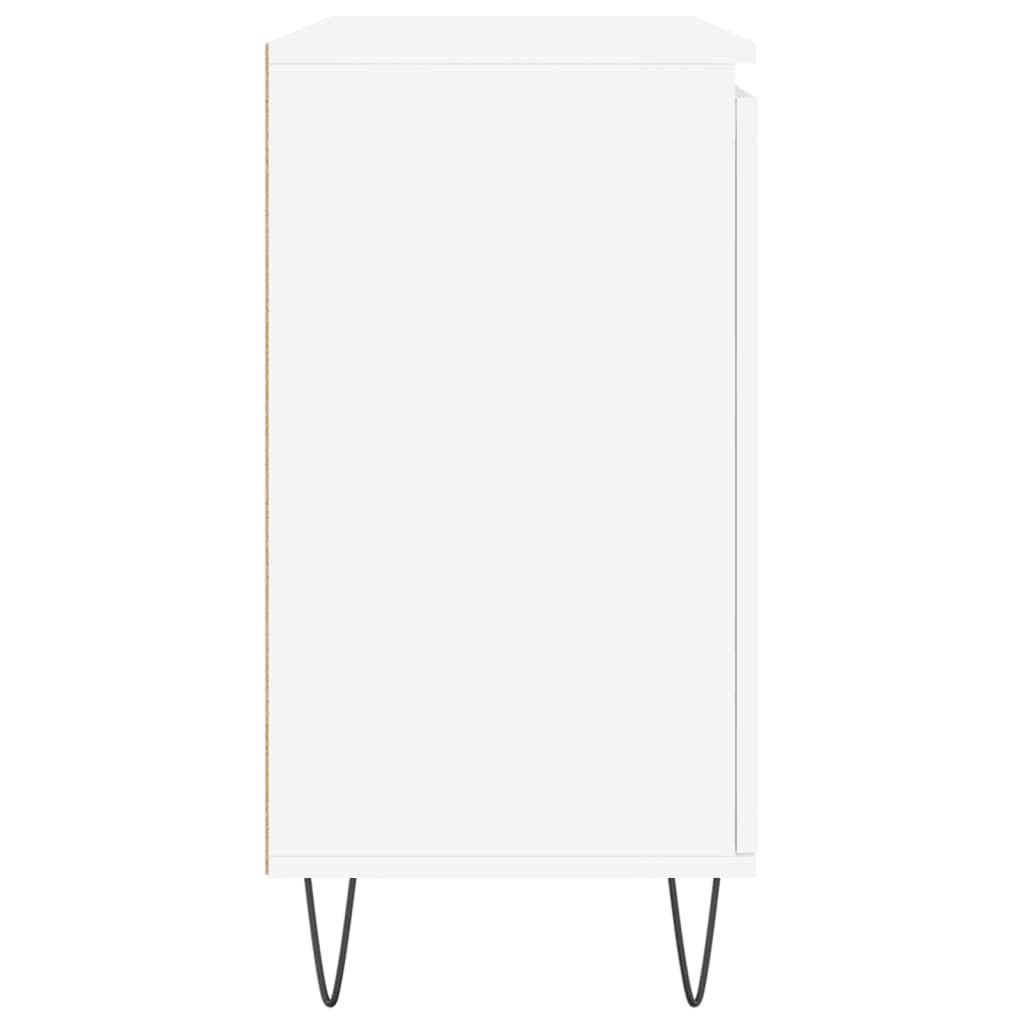 vidaXL Credenza Bianca 104x35x70 cm in Legno Multistrato - 6