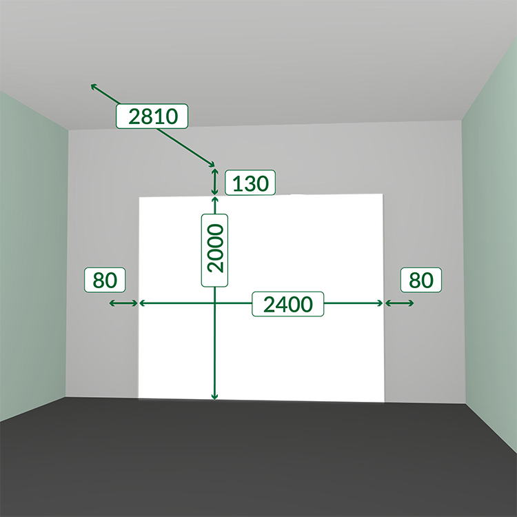Porte de garage WICKET Sectionnelle | H.200 x L.240 cm | Avec portilon intégré | Prémontée | Blanc | Moteur LIFE | Motorisée - 6