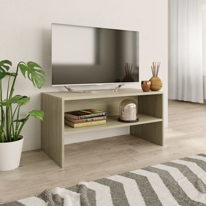 Szafka pod TV, dąb sonoma, 80x40x40 cm, materiał drewnopochodny