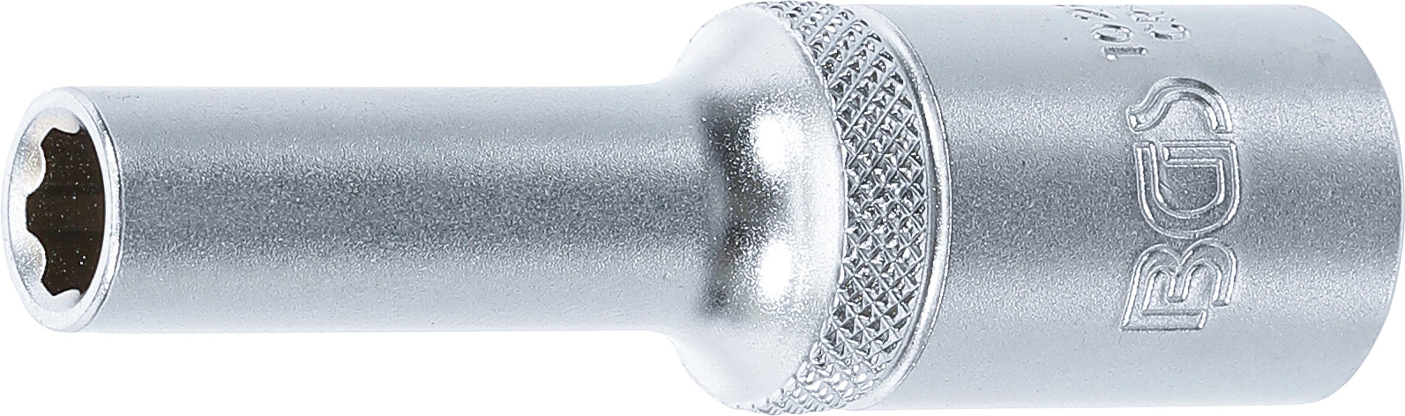 BGS Nasadka klucza nasadowego Super Lock długa, napęd czworokątny wewnętrzny 12,5 mm (1/2") SW 8 mm - 10268