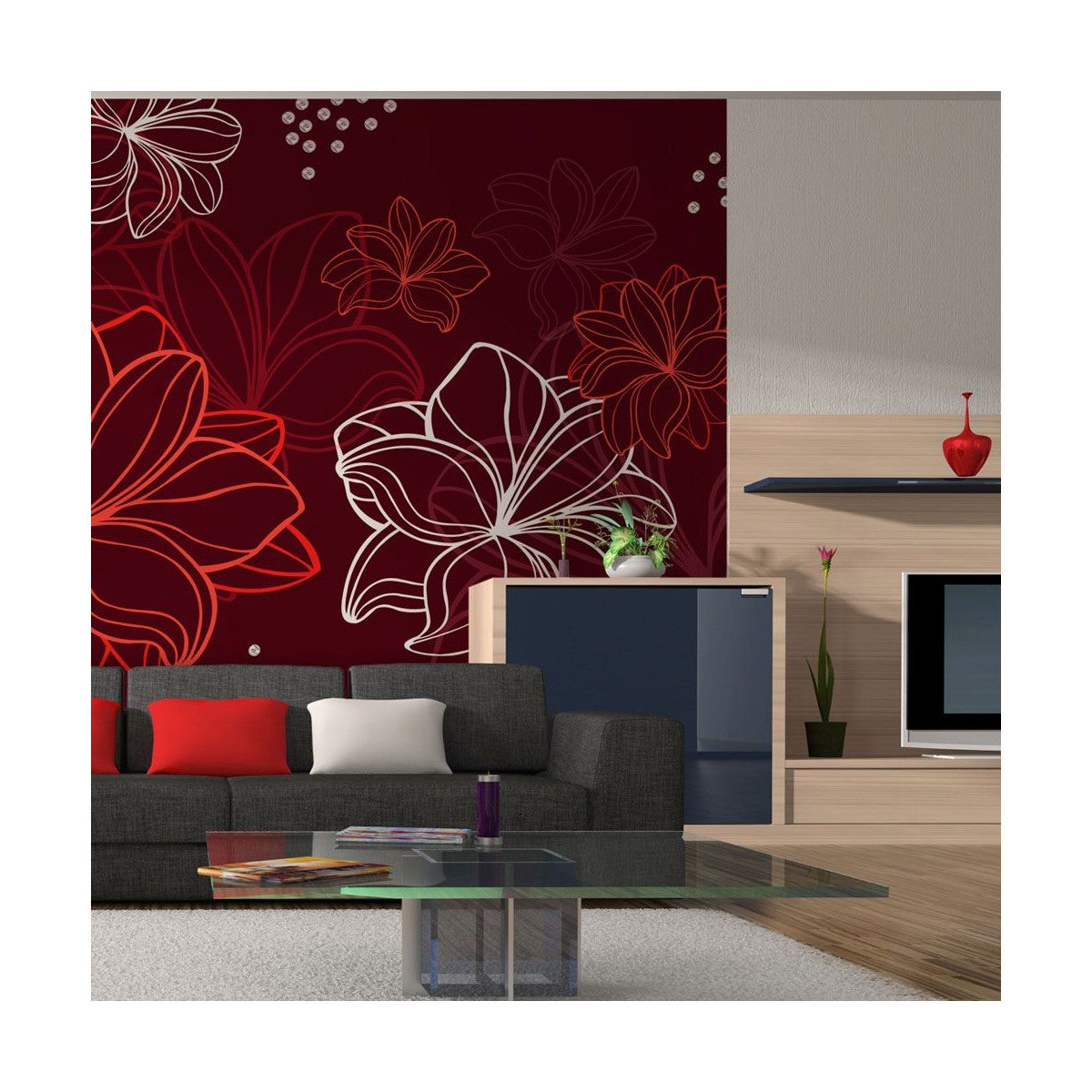 Papier Peint "Vernal Flora" 193 x 250 cm | Leroy Merlin