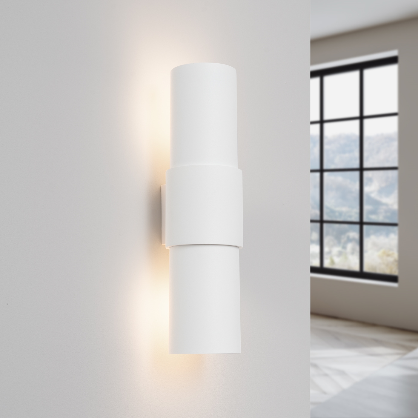 Kinkiet TOROW 2 biały LED 3000K - 10x12x37cm Sollux