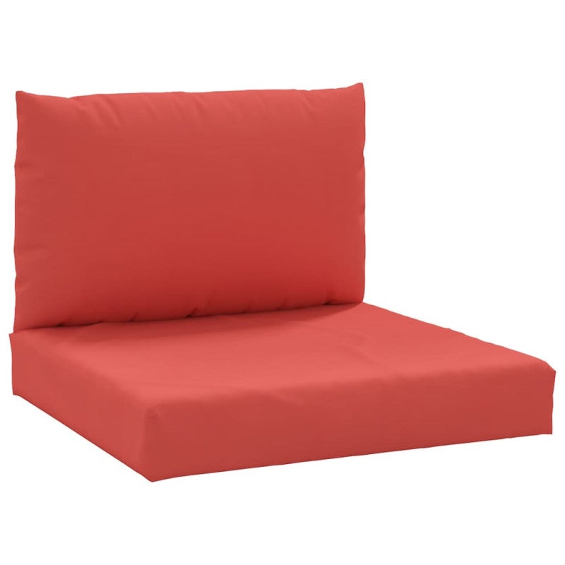 Coussins de palette lot de 2 rouge tissu oxford - 2