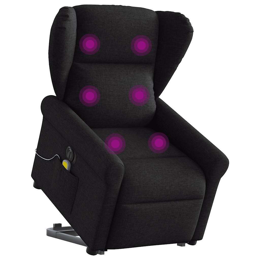 Fauteuil de massage inclinable,Fauteuil de Salon,Chaise de massage Vert foncé Tissu CDS50826